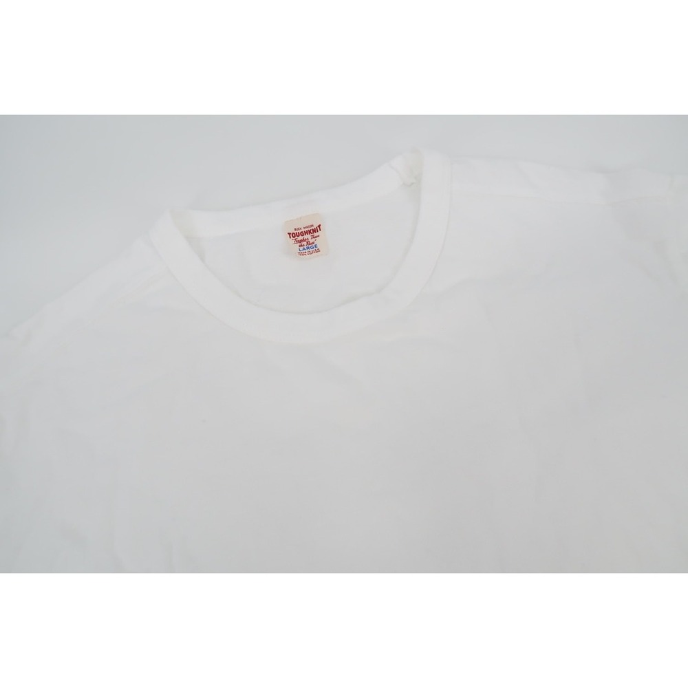 Buck Mason Tough Knit Tee Mens Large White Crew Neck Short Sleeve USA Made